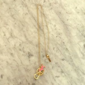 VS pink statement necklace